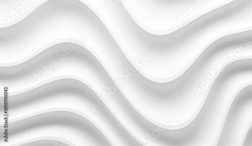 Flowing White Paper Layers