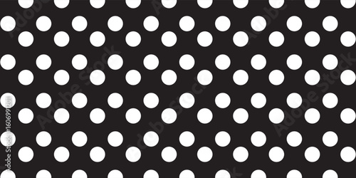 Vintage polka dots white and black pattern, colorful background - vector abstract background. dhot background