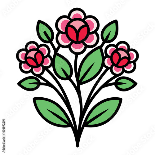 Flat Bouquet Design with Strong Black Outlines
Crisp Vector Illustration on White Background









Ask ChatGPT
You said:
"Bundle of wild herbs and flowers, detailed vector line art over white." এই 