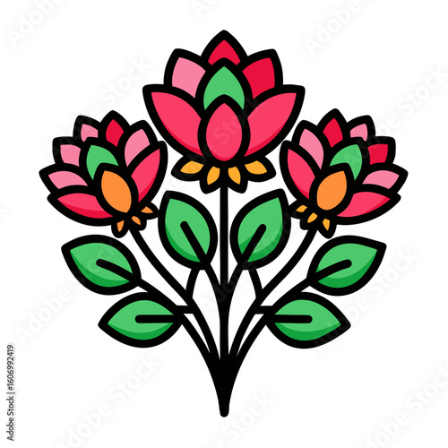 Flat Bouquet Design with Strong Black Outlines
Crisp Vector Illustration on White Background









Ask ChatGPT
You said:
"Bundle of wild herbs and flowers, detailed vector line art over white." এই 