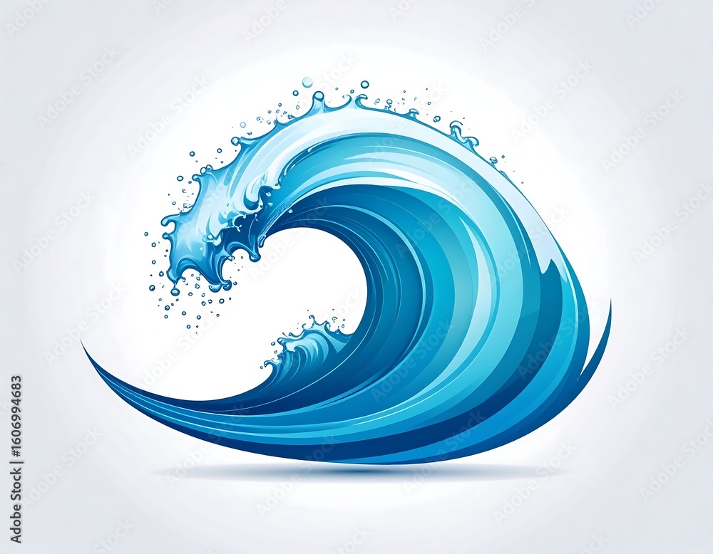 custom made wallpaper toronto digitalOcean wave graphic design