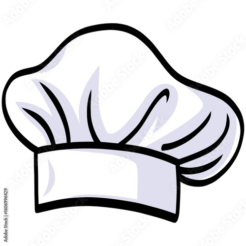 Chef Hat Cap Vector Illustration Doodle Drawing Art Icon