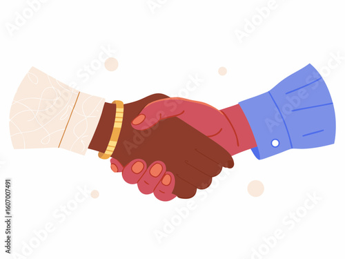 handshake vector illustration