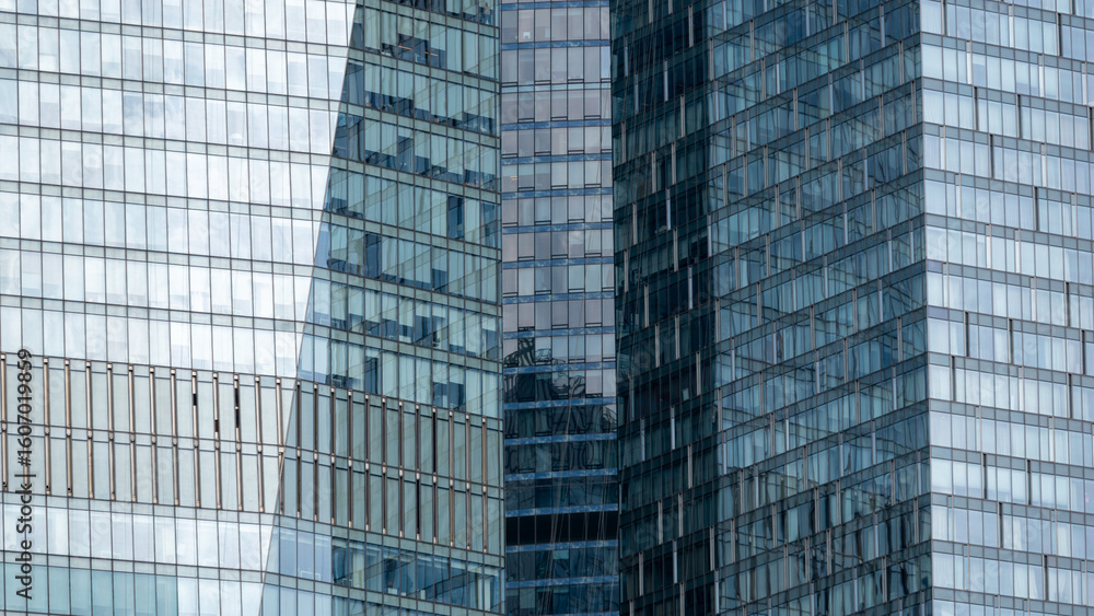 blue wall business buildings architectural background blue wall business buildings architectural background