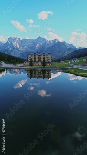 Lake Misurina in the Dolomites, One of the Most Beautiful Lakes in Italy