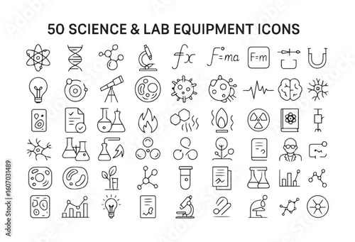 Set of Healthcare and Medical Related Line Icons. Outline Symbol Collection