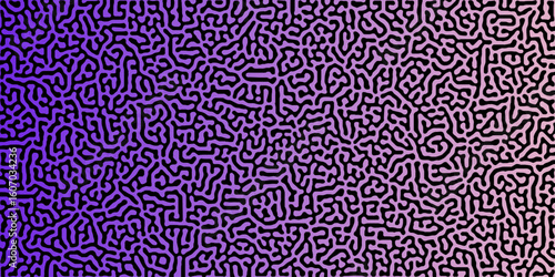 Abstract truing organic wallpaper Turing reaction diffusion monochrome seamless pattern .Monochrome Turing reaction background .Natural seamless line pattern. Linear design with biological shapes