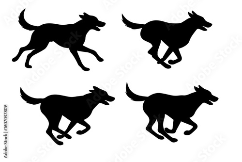 dog silhouettes