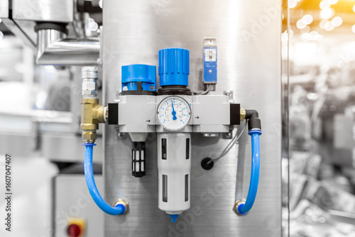 Fotografie Compressed Air Filter Regulator Lubricator.