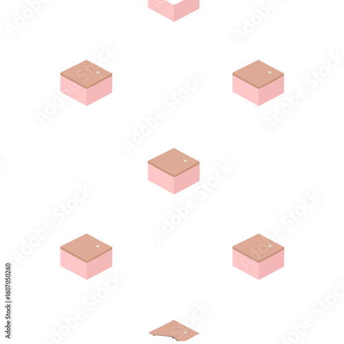 Isometric 3D skin cross-section block with a whitehead pimple on the epidermis layer.