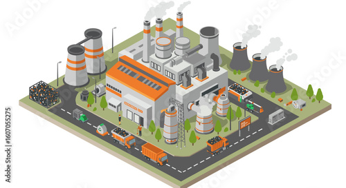 Beekeeping and honey production isometric design with hives and market