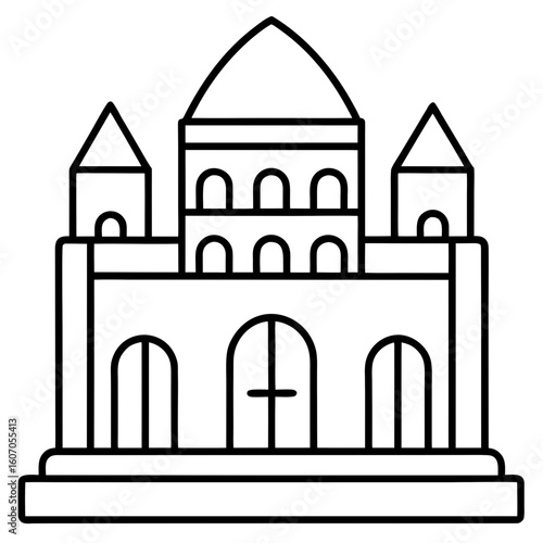 Miniatures line art vector