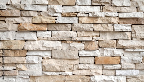 Beige and white stone wall texture (2)