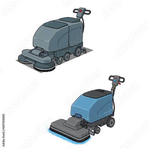 Professional floor scrubber machines for efficient commercial cleaning and maintenance
