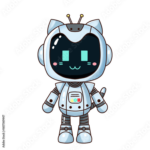 Cute robot cat.