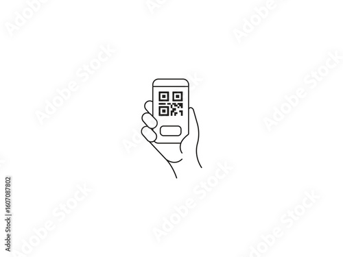 Scan the future with this smartphone QR code reader, making payments and accessing information easier than ever with modern mobile technology.