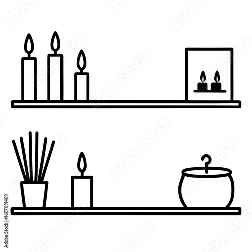 Top-down scene of a picnic setup: woven basket, fruit, cheese, checkered cloth, book, and thermos. Light, open, and tidy.