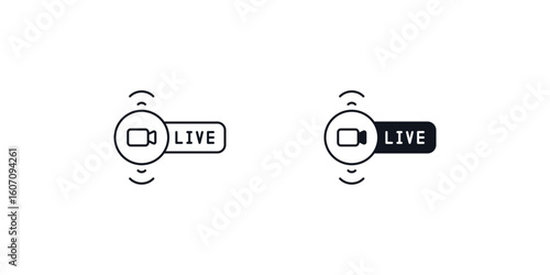 live set icon with white background vector stock illustration