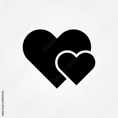 Love and affection icon symbol illustration vector eps10 logo template design 