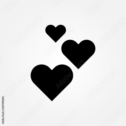 Love and affection icon symbol illustration vector eps10 logo template design 