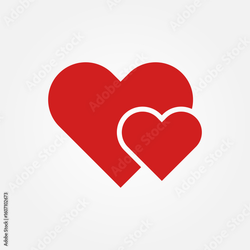Love and affection icon symbol illustration vector eps10 logo template design 
