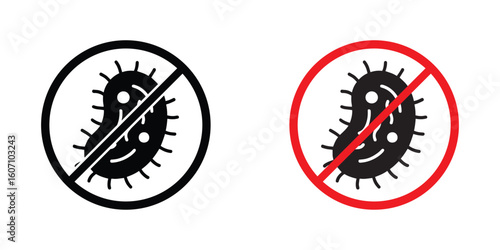 Best Antibacterial label or antibacterial icon set ,  no Bacteria icons ,vector illustration , 