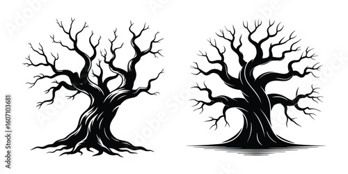 Versatile Tree Silhouette: Perfect for Branding and Decor
