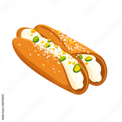 Two golden cannoli with creamy ricotta filling, garnished with pistachios and zest