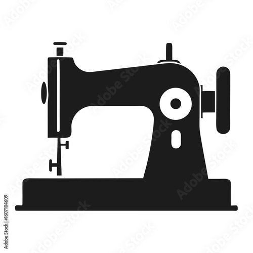 sewing machine isolated on white