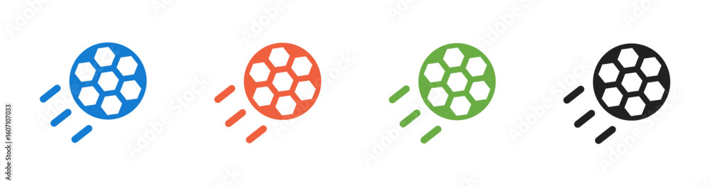 Obraz premium Football icon. Sports themed vector illustration.