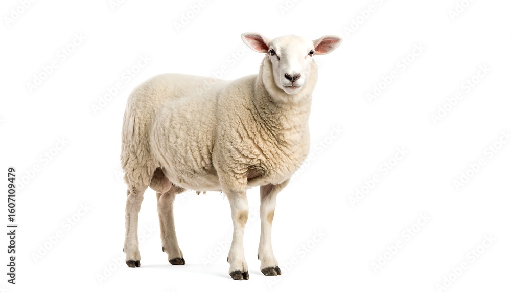 Fototapeta premium Sheep portrait, full shot