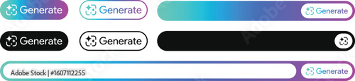 Free Download AI Prompt Bar Vector Illustration. Futuristic chat interface with gradient buttons, Machine Learning, Artificial Intelligence, ideas and star icon - GFXLoad