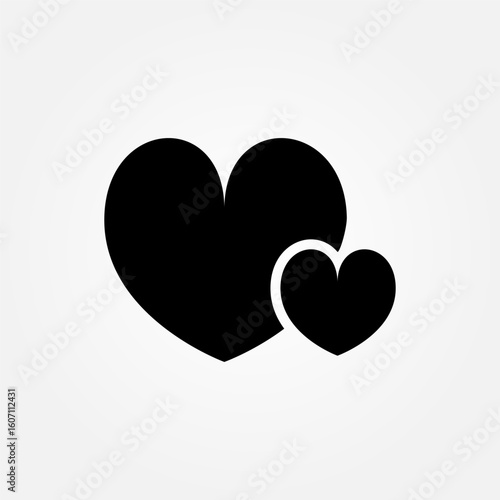 Love and affection icon symbol illustration vector eps10 logo template design 