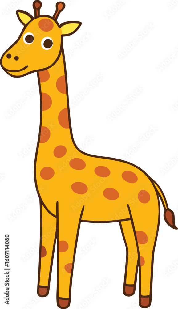 Obraz premium giraffe watercolor full body