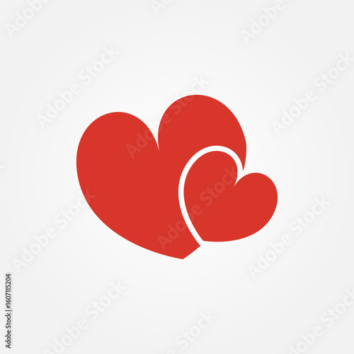 Love and affection icon symbol illustration vector eps10 logo template design 