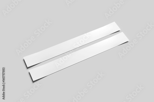 Blank ticket wristband mockup