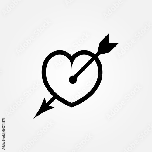 Love and affection icon symbol illustration vector eps10 logo template design 