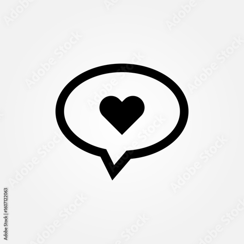 Love and affection icon symbol illustration vector eps10 logo template design 