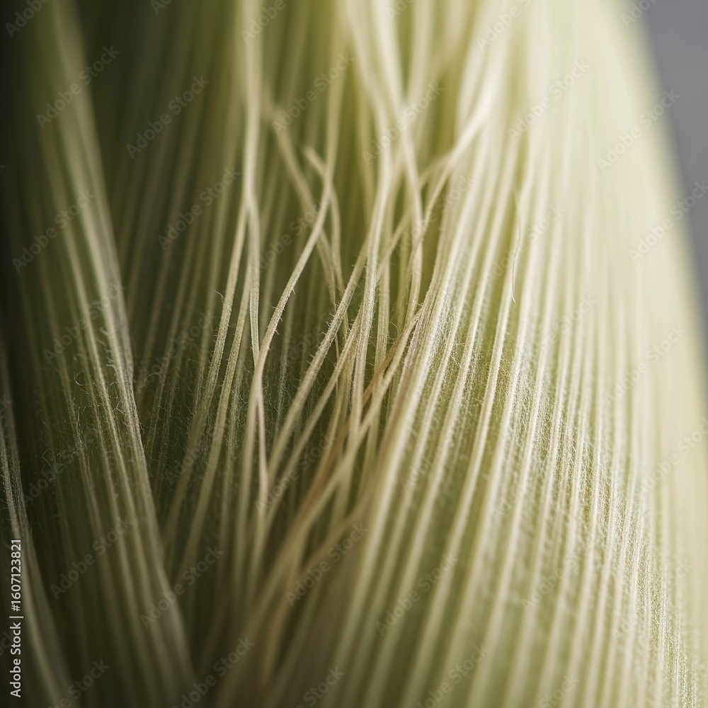 Obraz premium Close-up view of a fresh corn husk, showcasing intricate details.