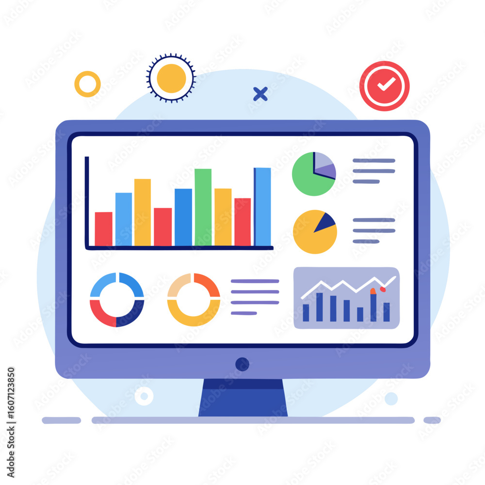 Obraz premium business infographics elements