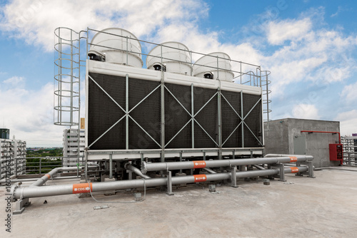 Field erected cooling tower (FEP) used for cooling the circulating water in the plants or factories.