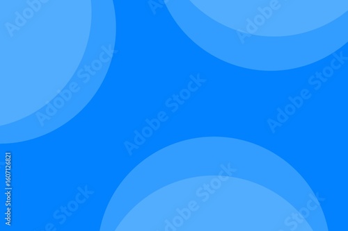 Blue abstract background with semicircle pattern