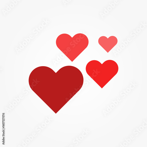 Love and affection icon symbol illustration vector eps10 logo template design 