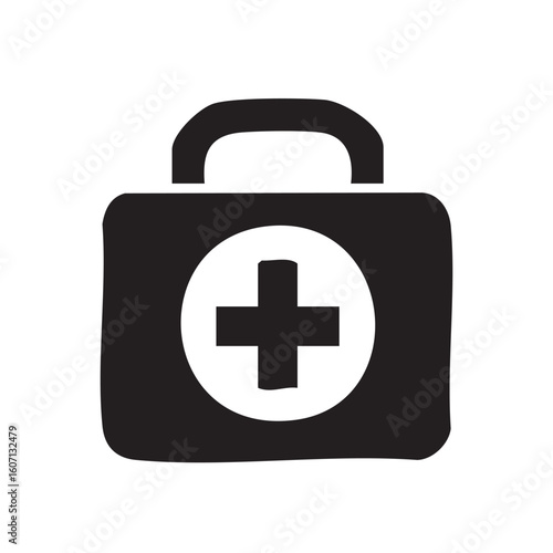 First Aid Kit Icon – Emergency Medical Box Vector