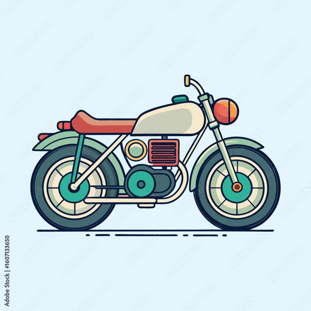 Fototapeta premium vector illustration of motorcycle