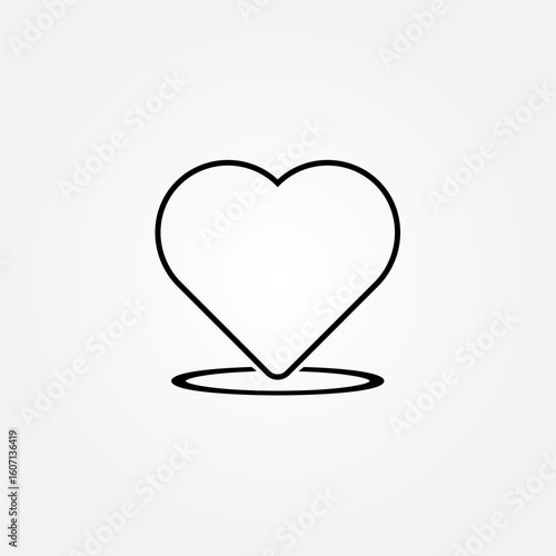 Love and affection icon symbol illustration vector eps10 logo template design 