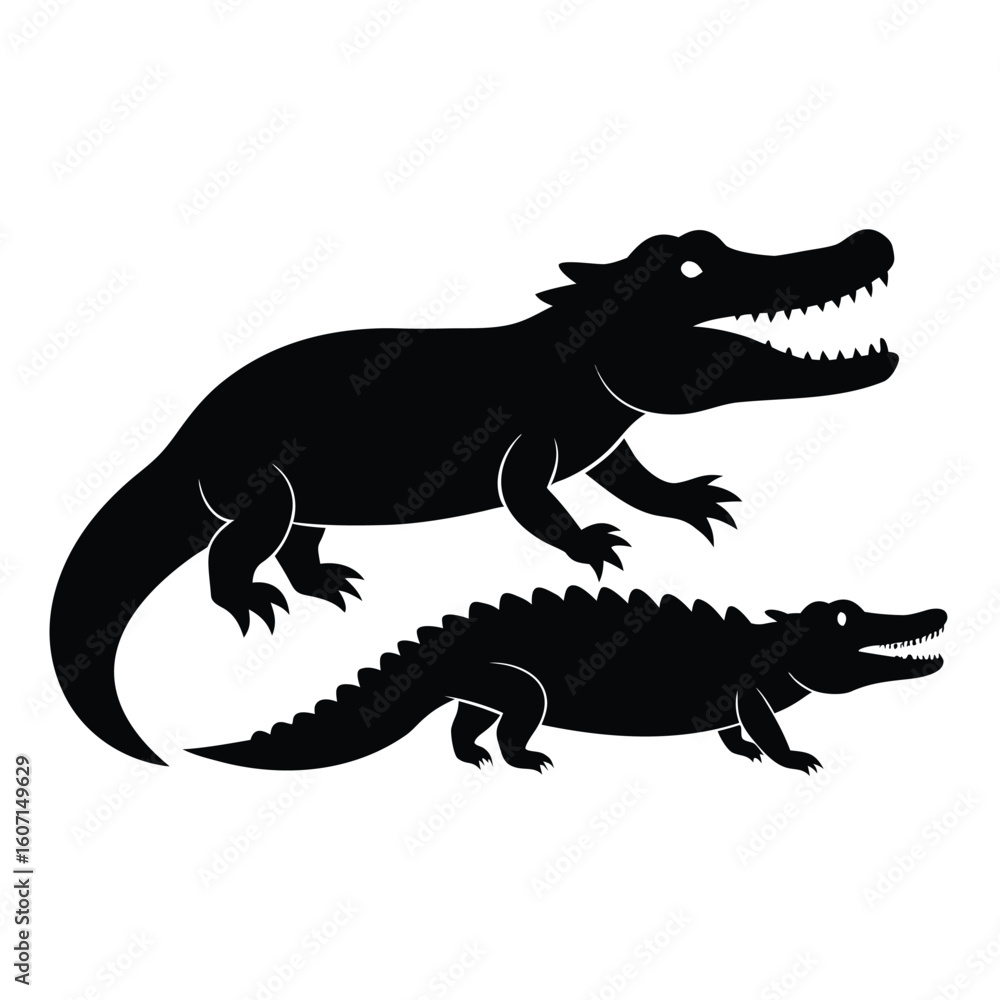 Fototapeta premium crocodile vector isolated on white background