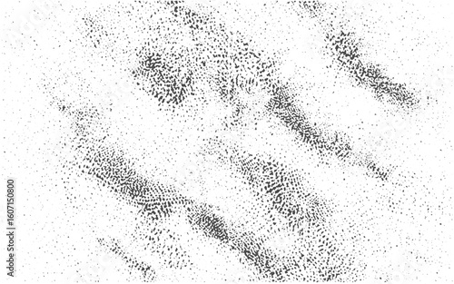 Black powder coal dust, isolated on white background.Texture black and white abstract grunge style. Vintage abstract texture of old surface. Pattern and texture of cracks, scratches, chips.