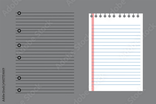 Notebook and Notepad Paper Templates