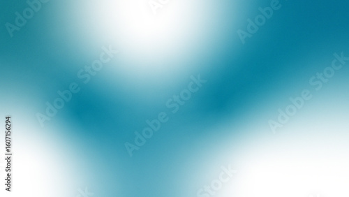  White dark blue teal cyan turquoise emerald petrol abstract background. Color gradient ombre blend. Smooth transition fade. Bright light flash glow shimmer neon metallic. Noise grain mesh blur.